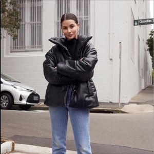 Nanuska Vegan leather puffer Xs
